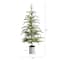 5.5ft. Pre-Lit Pine Artificial Christmas Tree in Decorative Planter, Clear Lights